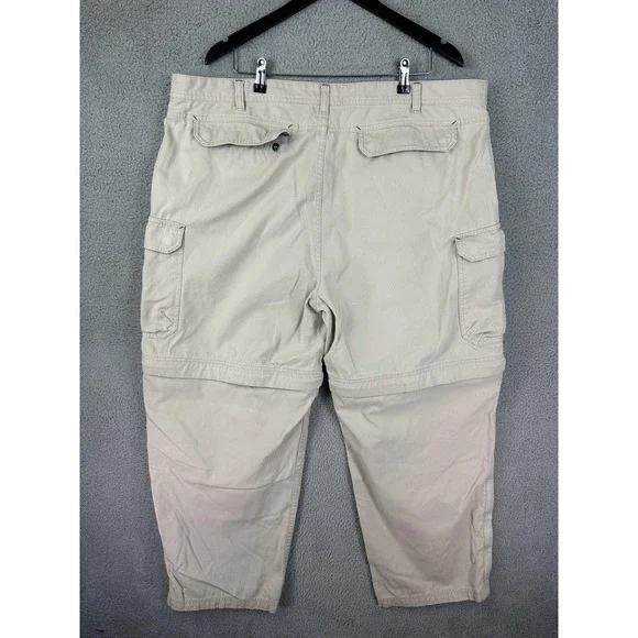 Guide Series Pants Mens 44x30 Khaki Convertible Zip Off Cargo Hiking Outdoor Men